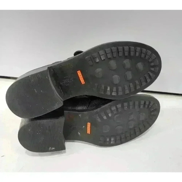 Cole Haan Black Leather Biker Boots Size 7.5 Vintage Style - Picture 6 of 6